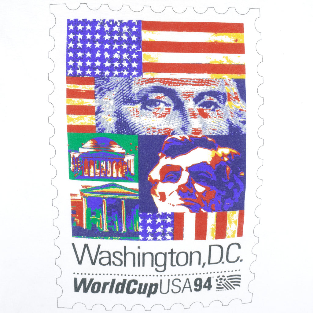 Vintage (Gildan) - Washington, D.C. World Cup USA 94 T-Shirt 1994 X-Large Vintage Retro