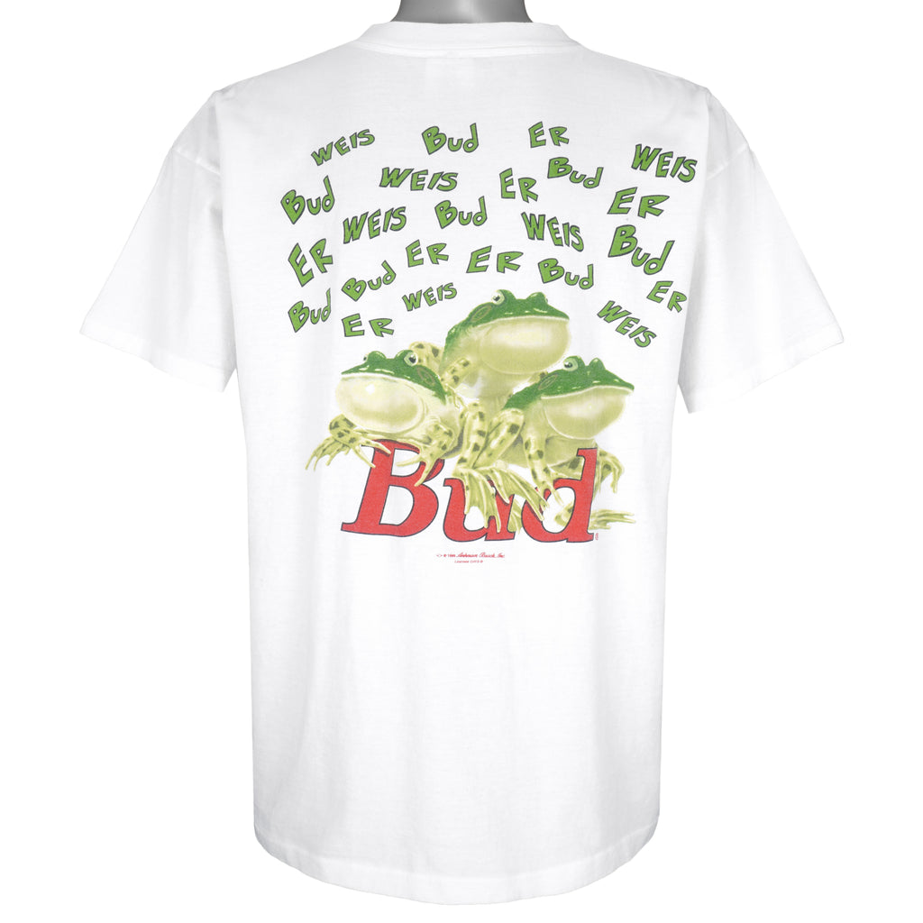Vintage (Tennessee River) - White Budweiser T-Shirt 1995 X-Large Vintage Retro