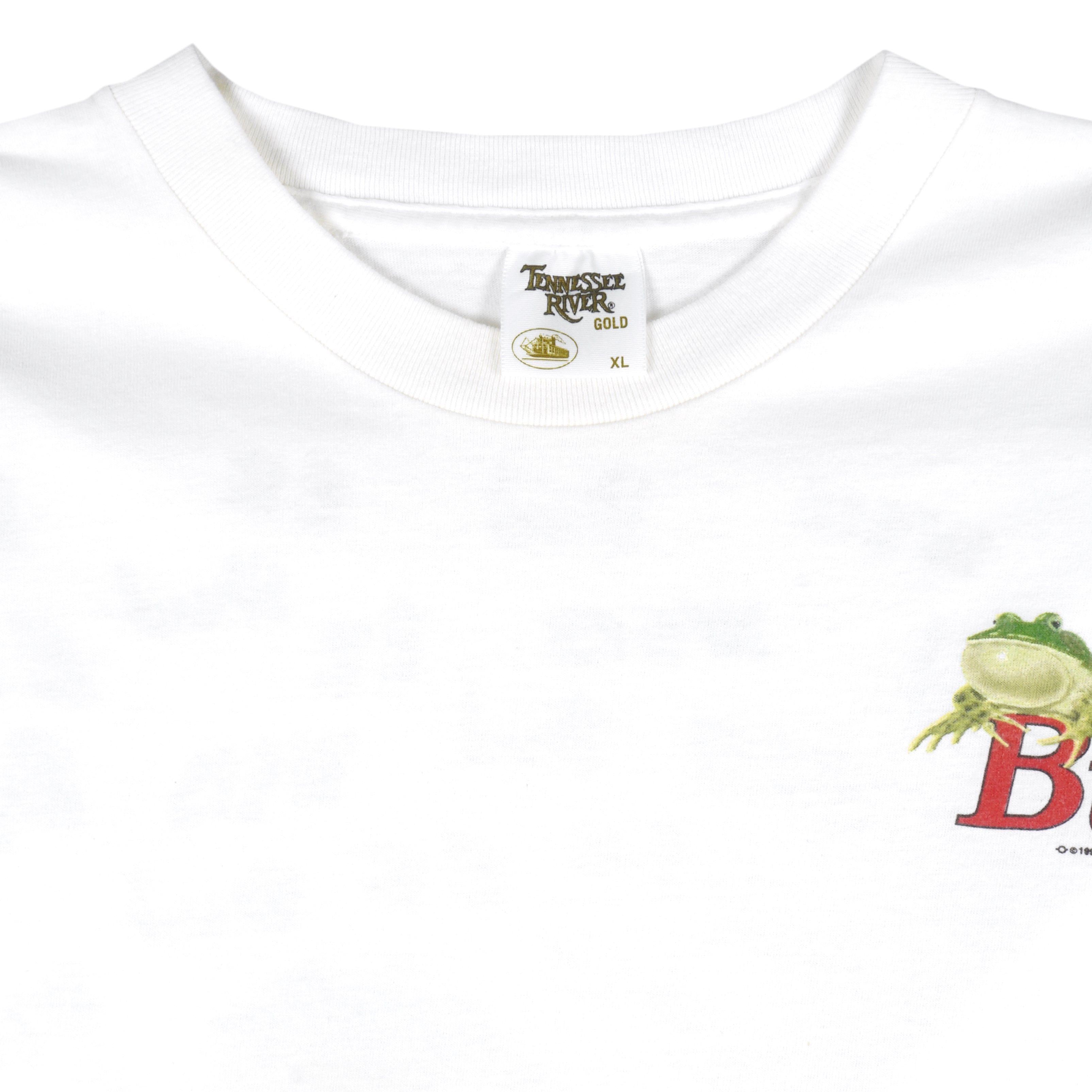 Vintage (Tennessee River) - White Budweiser T-Shirt 1995 X-Large Vintage Retro