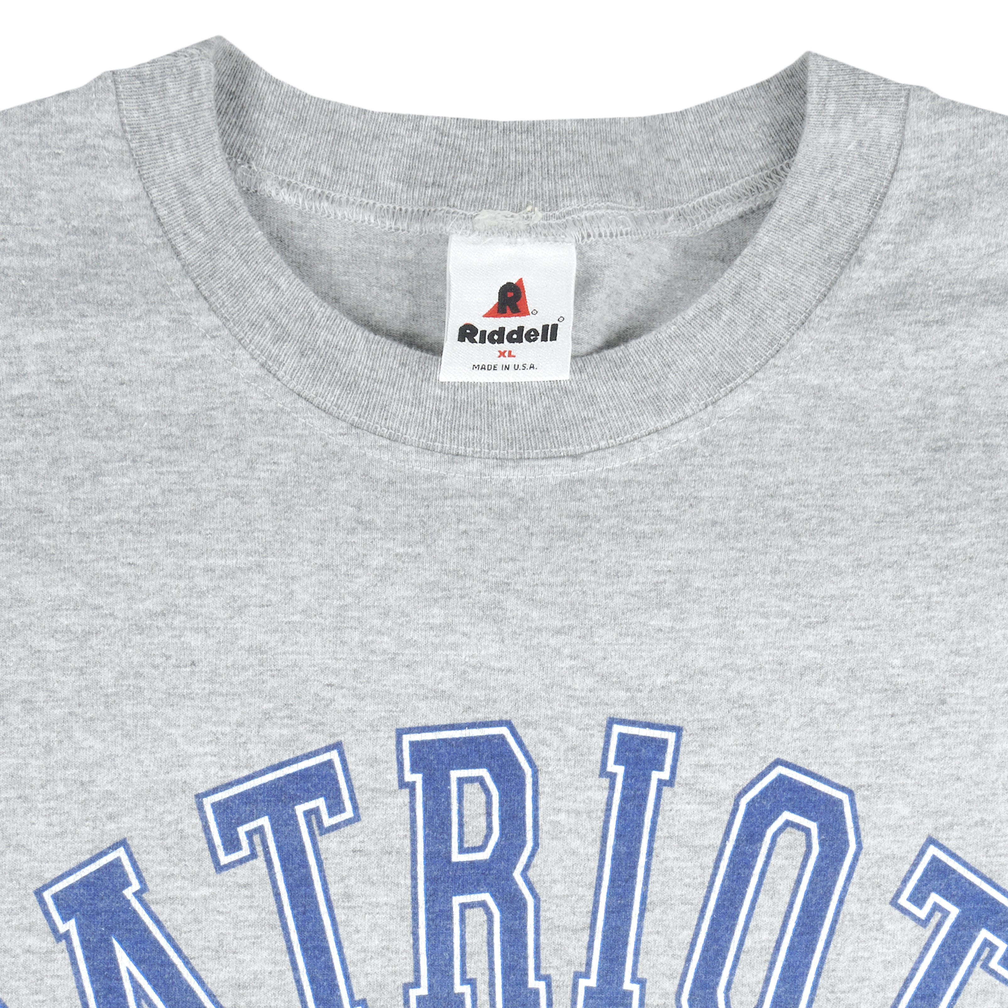 NFL (Pro line) - New England Patriots Spell-Out T-Shirt 1990s X-Large Vintage Retro Football