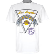 NBA (Nutmeg Mills) - Los Angeles Lakers T-Shirt 1990s Large Vintage Retro Basketball