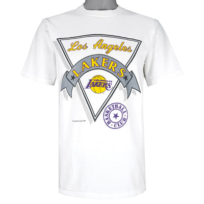 NBA (Nutmeg Mills) - Los Angeles Lakers T-Shirt 1980s Large