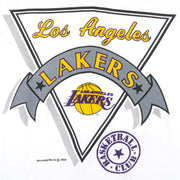 NBA (Nutmeg Mills) - Los Angeles Lakers T-Shirt 1990s Large Vintage Retro