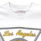NBA (Nutmeg Mills) - Los Angeles Lakers T-Shirt 1990s Large Vintage Retro