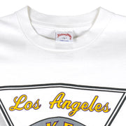 NBA (Nutmeg Mills) - Los Angeles Lakers T-Shirt 1990s Large Vintage Retro
