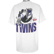 MLB (Nutmeg) - Minnesota Twins Breakout T-Shirt 1990s X-Large Vintage Retro Baseball