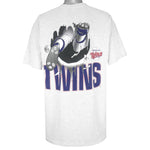 MLB (Nutmeg) - Minnesota Twins Breakout T-Shirt 1990s X-Large Vintage Retro Baseball