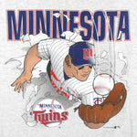 MLB (Nutmeg) - Minnesota Twins Breakout T-Shirt 1990s X-Large Vintage Retro Baseball