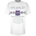 NFL (Nutmeg) - Super Bowl 25th, Bills VS Giants T-Shirt 1990s X-Large Vintage Retro Basketball