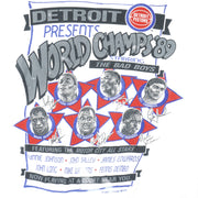 NBA (Nutmeg) - Detroit Pistons World Champs Starring T-Shirt 1989 Medium Vintage Retro Basketball