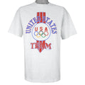 Vintage (Hanes) - Grey Team USA T-Shirt 1990s X-Large Vintage Retro
