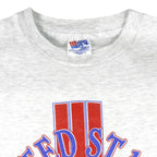 Vintage (Hanes) - Grey Team USA T-Shirt 1990s X-Large