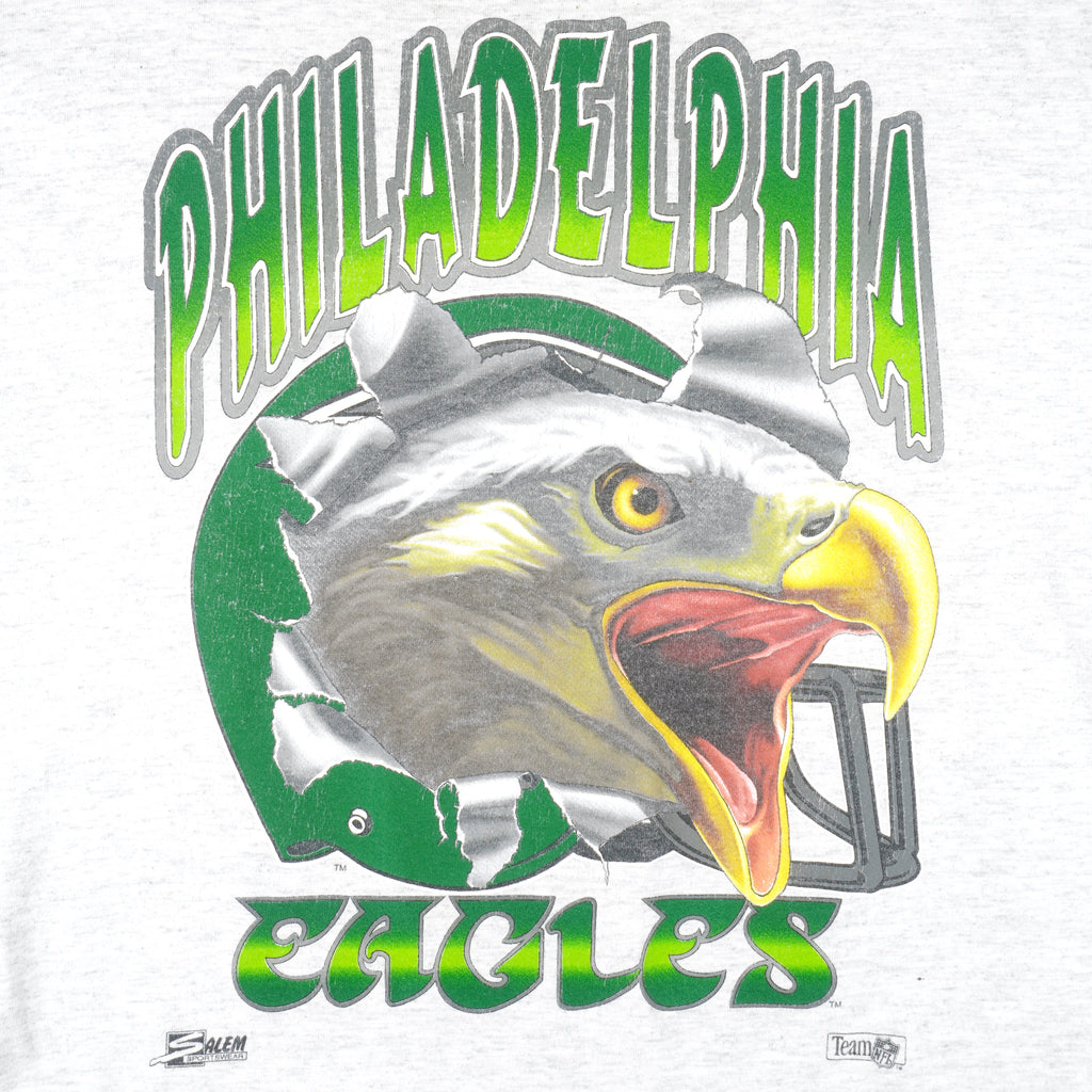 NFL - Philadelphia Eagles Spell-Out T-Shirt 1990s X-Large Vintage Retro Football