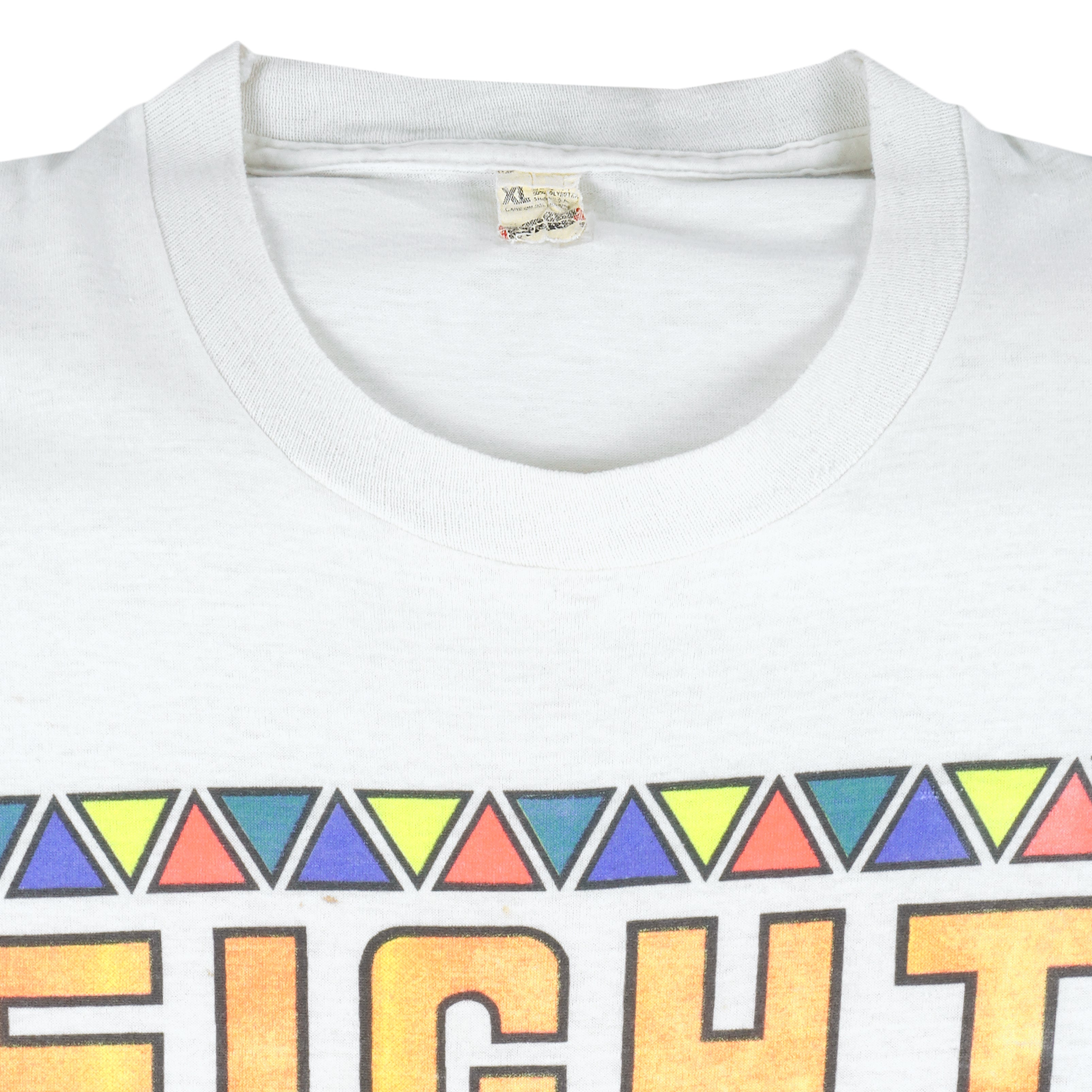 Vintage - White Fight The Power T-Shirt 1990s X-Large Vintage Retro