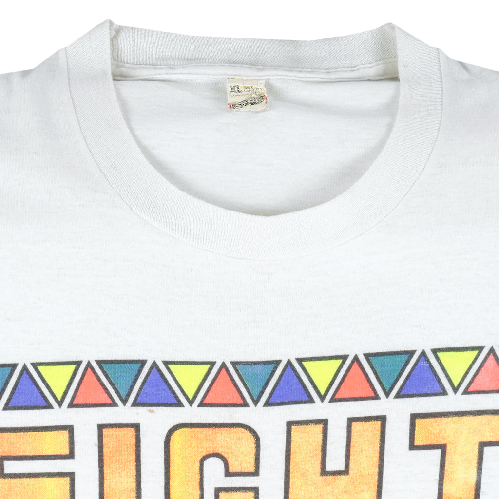 Vintage - White Fight The Power T-Shirt 1990s X-Large Vintage Retro