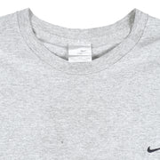 Nike - Grey Embroidered T-Shirt 1990s XX-Large Vintage Retro