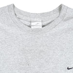 Nike - Grey Embroidered T-Shirt 1990s XX-Large Vintage Retro