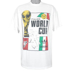 Adidas - Italian World Cup T-Shirt 1990s X-Large Vintage Retro