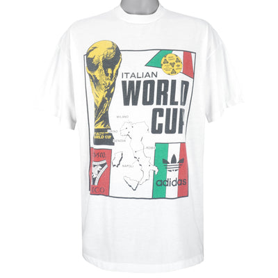 Adidas - Italian World Cup T-Shirt 1990s X-Large
