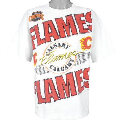 NHL (Softwear) - Calgary Flames T-Shirt 1992 Large