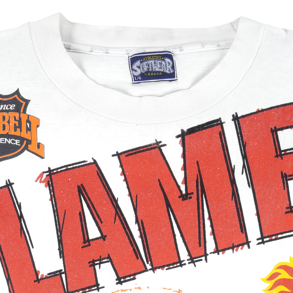 NHL (Softwear) - Calgary Flames T-Shirt 1992 Large