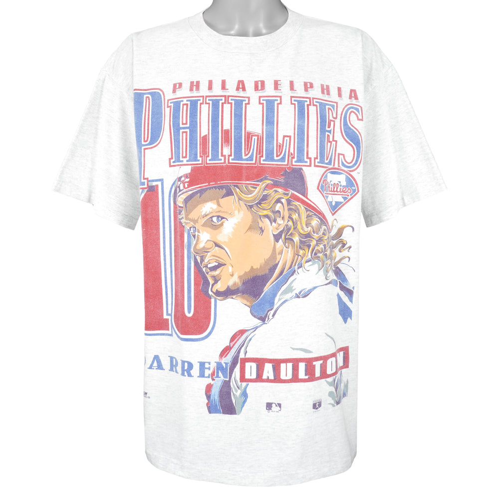 MLB - Philadelphia Phillies, Arren Daulton T-Shirt 1993 X-Large Vintage Retro Baseball