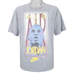 Nike - Grey Air By Michael Jordans T-Shirt 1990s X-Large Vintage Retro Basketball