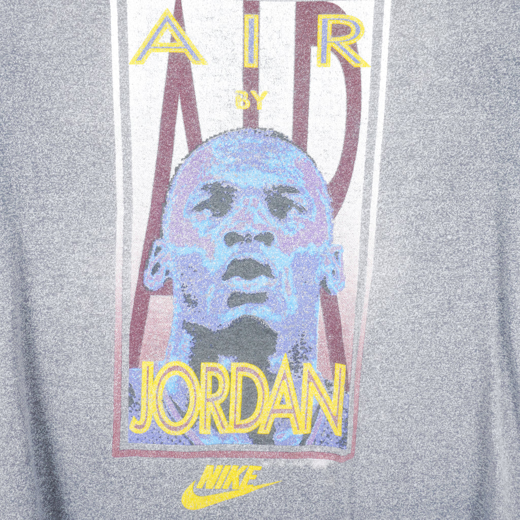Nike - Grey Air By Michael Jordans T-Shirt 1990s X-Large Vintage Retro basketball