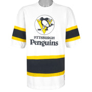 NHL (Nutmeg) - Pittsburgh Penguins Hockey Jersey 1990s Large Vintage Retro Hockey