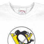 NHL (Nutmeg) - Pittsburgh Penguins Hockey Jersey 1990s Large Vintage Retro Hockey
