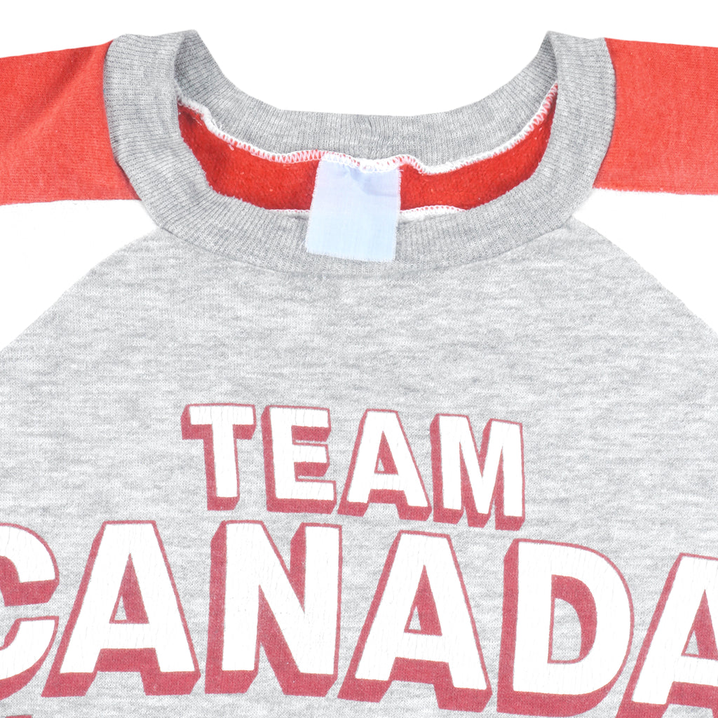 Vintage - Team Canada Crew Neck Sweatshirt 1990s Large Vintage Retro