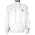 Nike - White Challenge Court Embroidered Zip-Up Jacket 1990s Large Vintage Retro