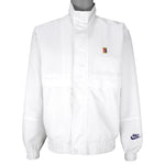 Nike - White Challenge Court Embroidered Zip-Up Jacket 1990s Large Vintage Retro