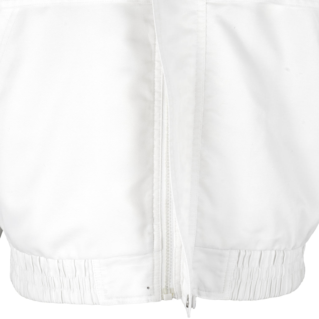 Nike - White Challenge Court Embroidered Zip-Up Jacket 1990s Large Vintage Retro