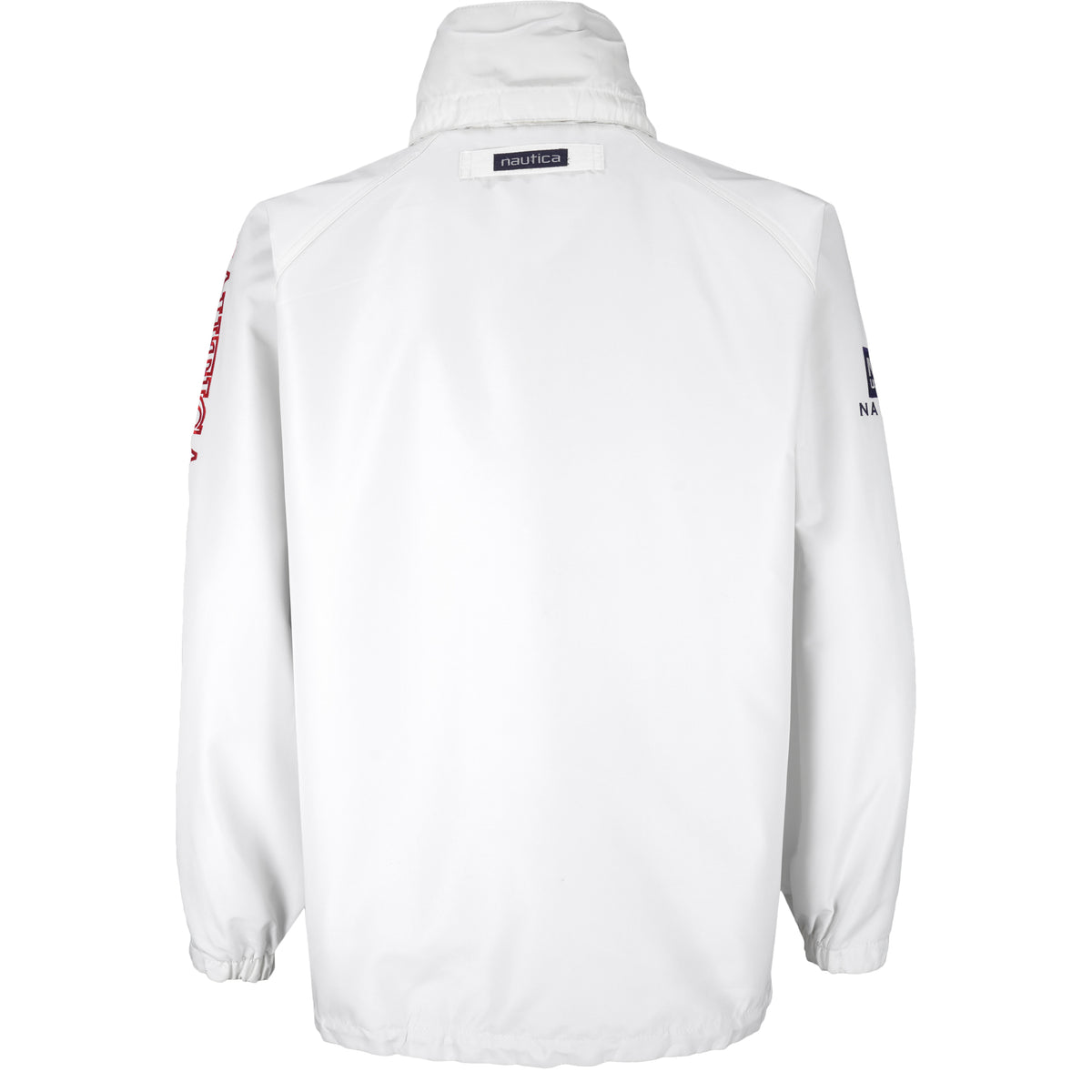 Nautica - White & Blue Zip-Up Reversible Jacket 1990s X-Large Vintage Retro