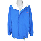 Nautica - White & Blue Zip-Up Reversible Jacket 1990s X-Large Vintage Retro