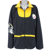 NFL - Pittsburgh Steelers Zip-Up Jacket 1990s 3X-Large Vintage Retro Football