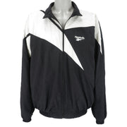 Reebok - B&W Kamikaze Zip-Up Windbreaker 1990s Large Vintage Retro