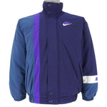 Nike - Blue Embroidered Zip-Up Jacket 1990s Small