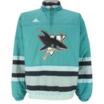 NHL (Apex One) - San Jose Sharks Pullover Jacket 1990s X-Large