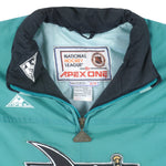 NHL (Apex One)- San Jose Sharks Pullover Jacket 1990s X-Large Vintage Retro Hockey