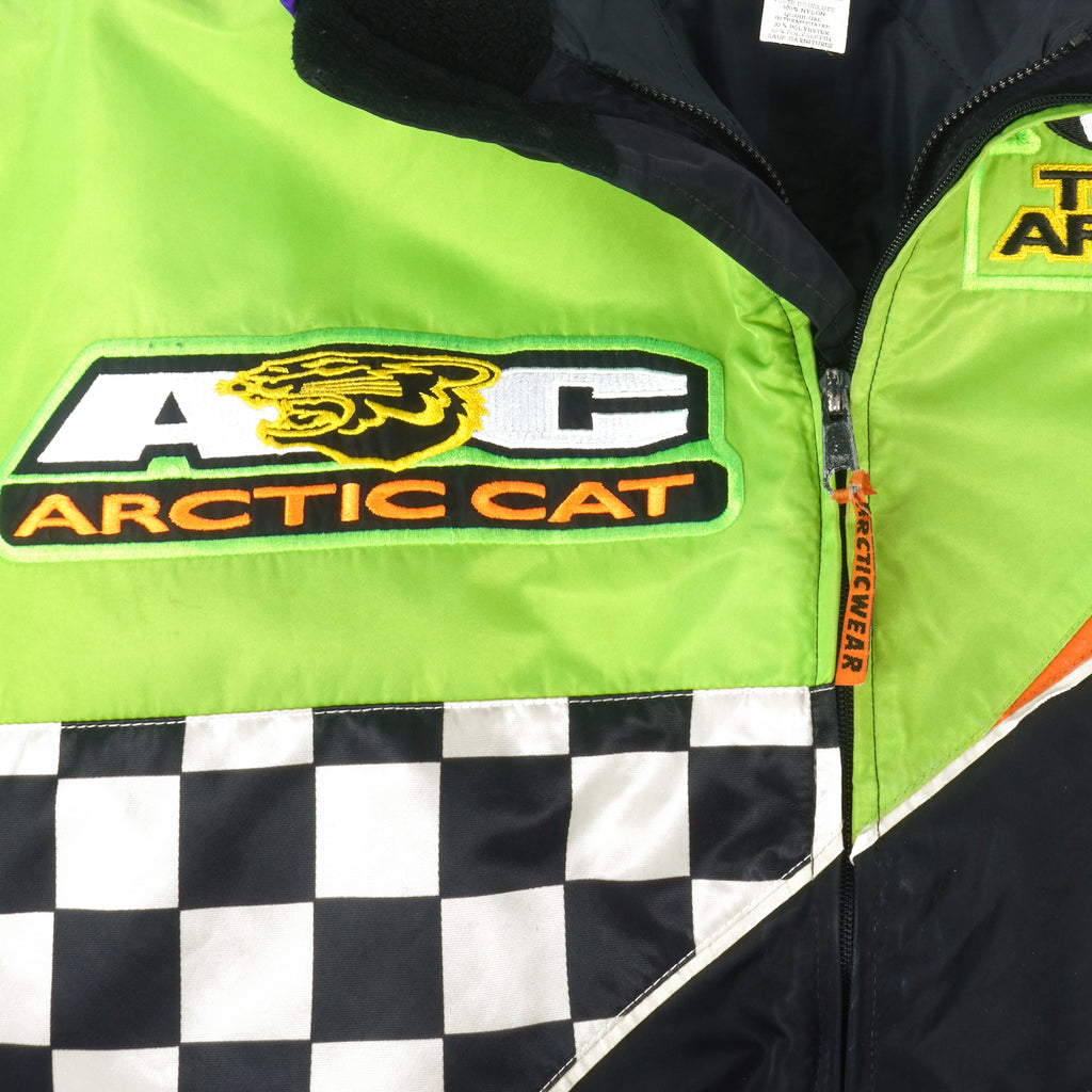 Vintage - Arctic Cat Embroidered Zip-Up Jacket 1990s Large Vintage Retro