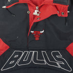 Starter - Chicago Bulls 1/4 Zip Hooded Jacket 1990s X-Large Vintage Retro Basketball