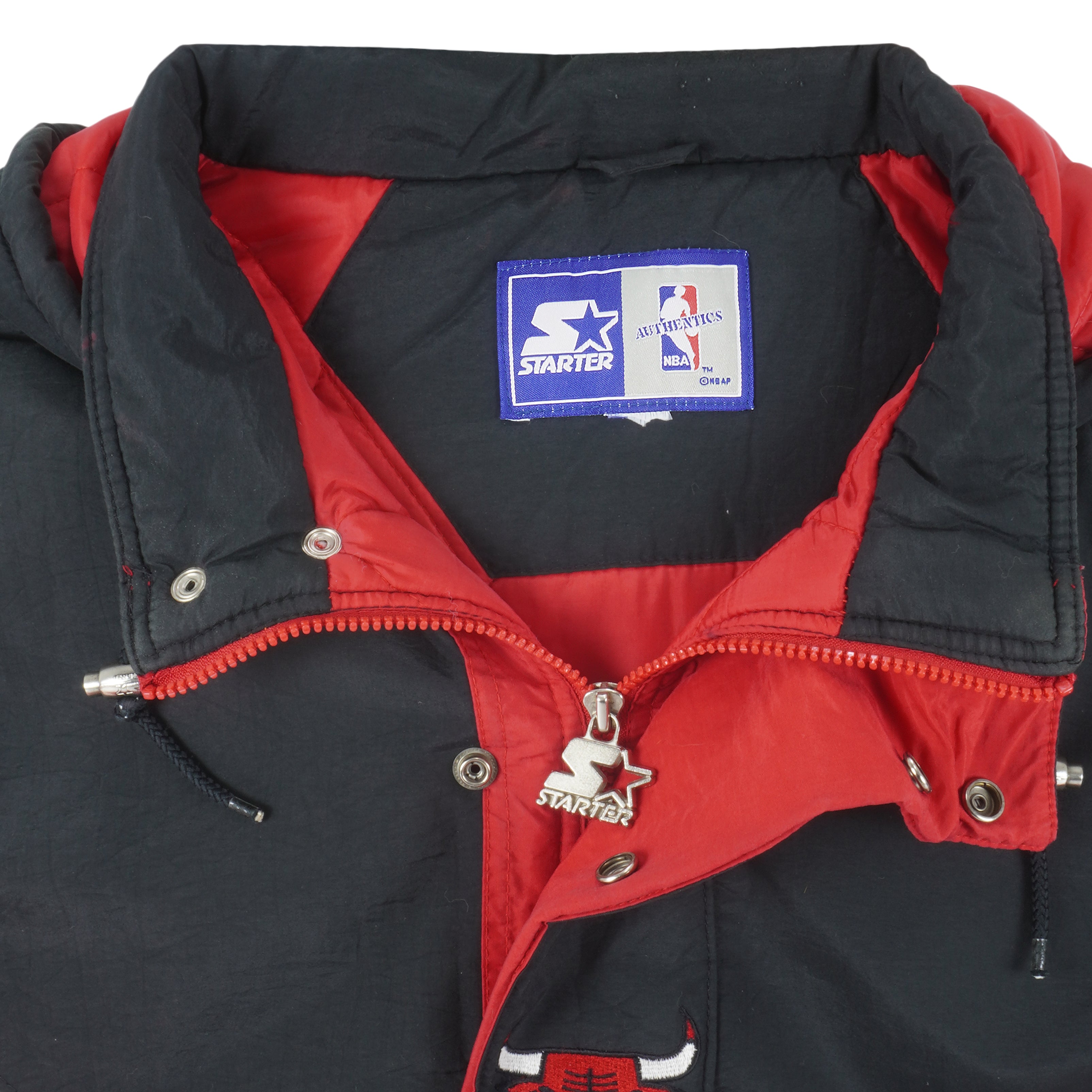 Vintage Starter NBA Chicago Bulls Hoodie Jacket Full-zip Size -  Denmark