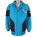 NHL (Logo 7)- San Jose Sharks Button & Zip-Up Jacket 1990s Large Vintage Retro Hockey