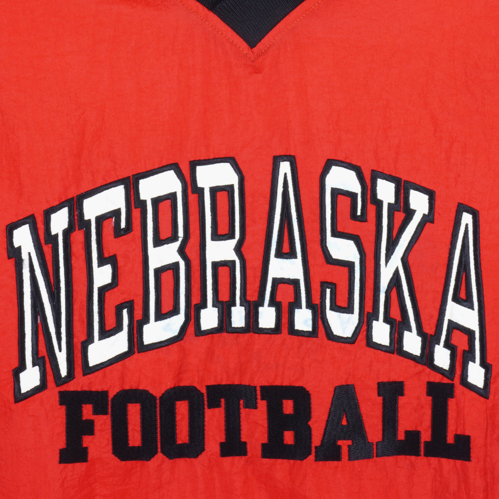 Adidas - Nebraska Cornhuskers Windbreaker 1990s X-Large Vintage Retro College Football