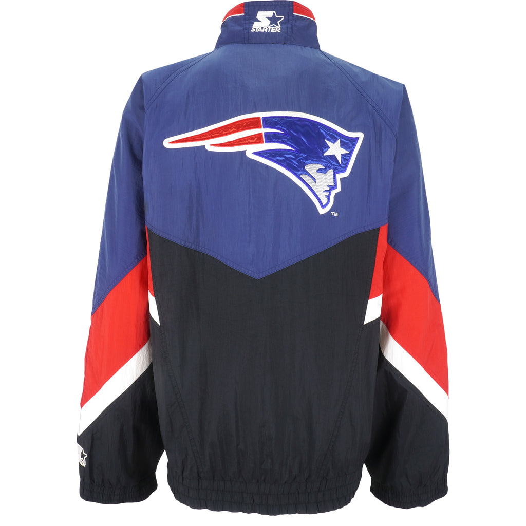 Starter - New England Patriots Zip-Up Windbreaker 1990s X-Large Vintage Retro Football