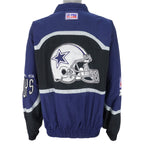 NFL (Pro Line) - Dallas Cowboys Zip-Up Windbreaker 1990s X-Large Vintage Retro Football