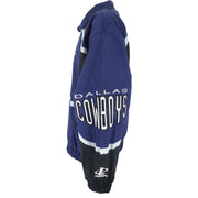 NFL (Pro Line) - Dallas Cowboys Zip-Up Windbreaker 1990s X-Large Vintage Retro Football