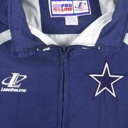NFL (Pro Line) - Dallas Cowboys Zip-Up Windbreaker 1990s X-Large Vintage Retro Football